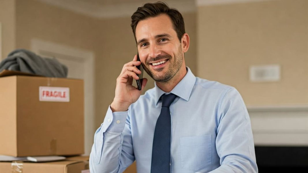 Cliente soddisfatto che organizza i suoi traslochi con la nostra agenzia